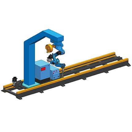 单轴吊装直线行走系列地轨